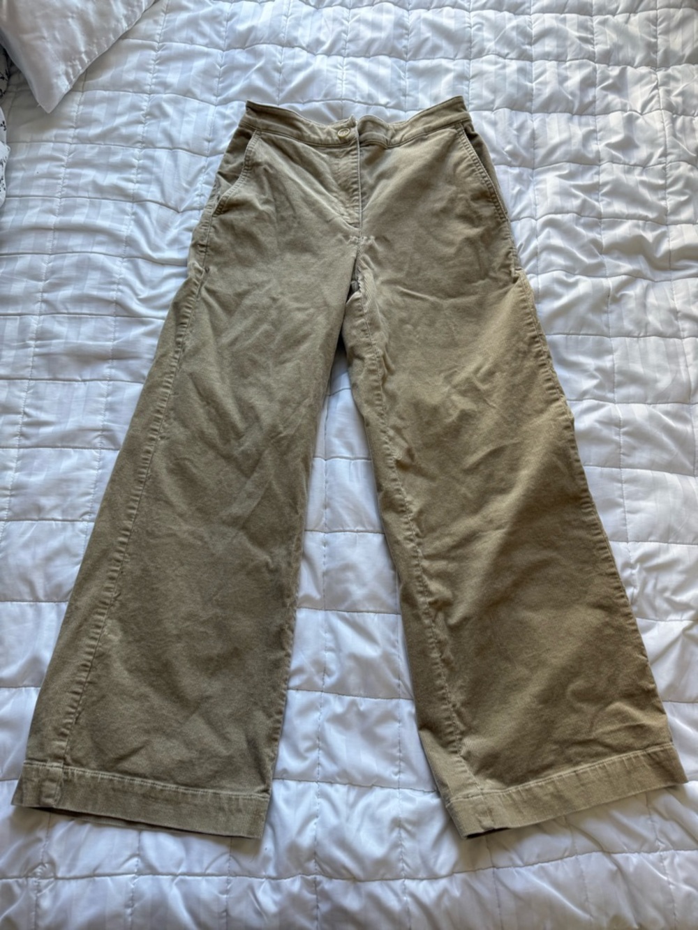 Eileen Fisher Wide-Leg Pants in Tan